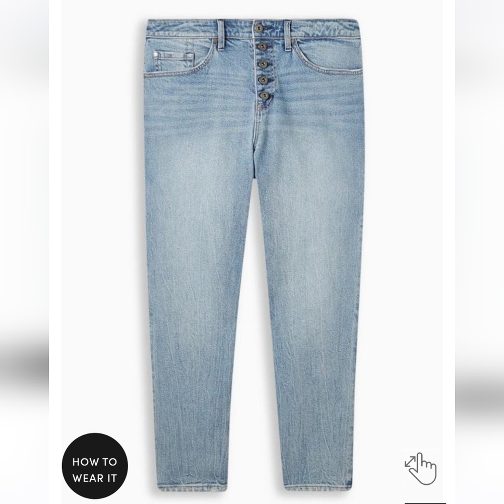 Torrid Mom Straight Vintage Stretch High Rise Jeans - 18R